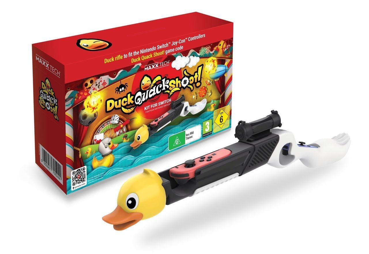 Duck, Quack, Shoot! (Code in a Box inkl. Entengewehr) Nintendo Switch von OTTO