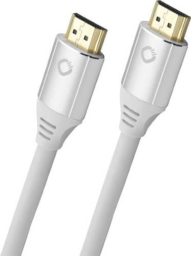 Oehlbach HDMI Anschlusskabel HDMI-A Stecker, HDMI-A Stecker 3.00m Weiß D1C92494 Ultra HD (8K), verg von Oehlbach