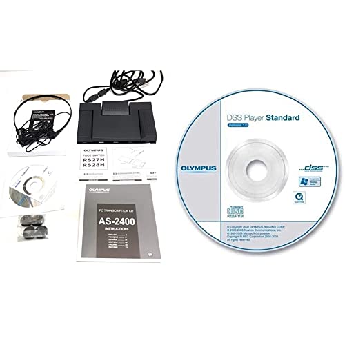 Olympus AS-2400 Profi-Transkriptions-Set & DSS Player Software Diktiermodul CD-ROM inkl. Seriennummer (Transkription) von Olympus