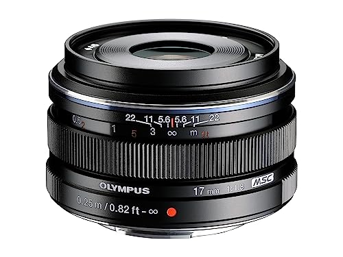 Olympus M.Zuiko Digital 17mm F1.8 Objektiv, lichtstarke Festbrennweite, geeignet für alle MFT-Kameras (Olympus OM-D & PEN Modelle, Panasonic G-Serie), schwarz von Olympus