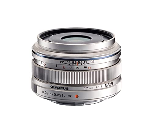 Olympus M.Zuiko Digital 17mm F1.8 Objektiv, lichtstarke Festbrennweite, geeignet für alle MFT-Kameras (Olympus OM-D & PEN Modelle, Panasonic G-Serie), silber von Olympus