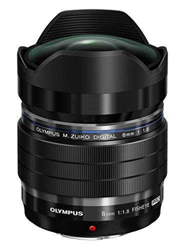 Olympus M.Zuiko Digital ED 8mm F1.8 PRO Objektiv, lichtstarke Festbrennweite, geeignet für alle MFT-Kameras (Olympus OM-D & PEN Modelle, Panasonic G-Serie), schwarz von Olympus