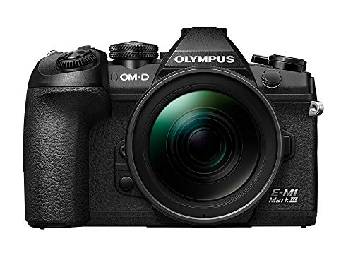 Olympus OM-D E-M1 Mark III Micro Four Thirds Systemkamera Kit inkl. M.Zuiko Digital ED 12-40mm f2.8 PRO Objektiv, 20 MP Sensor, 5-Achsen Bildstabilisierung, 4K Video, Wi-Fi,Bluetooth, Schwarz von Olympus