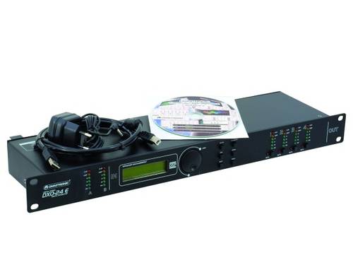 Omnitronic DXO-24E 4-Kanal 19 Zoll Frequenzweiche mit Display von Omnitronic