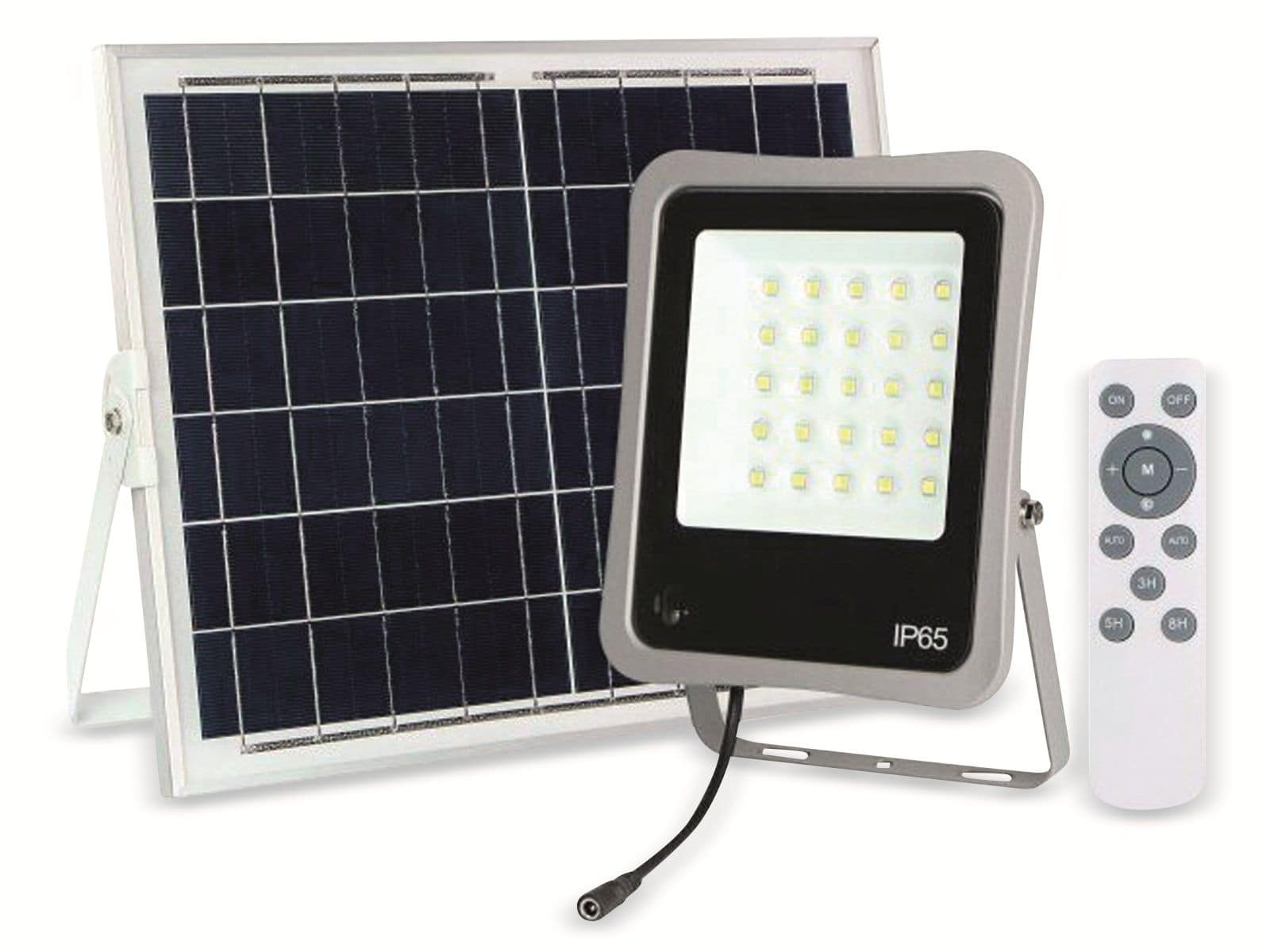 OPTONICA Solar LED-Fluter mit Fernbedienung, 6 W, 400 lm, IP65, 6000 K von Optonica