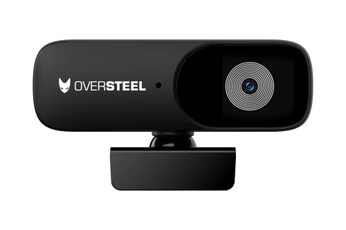 Oversteel - Bulat Webcam 1080P Full HD mit Mikrofon, 30fps, USB 2.0, Rauschunterdrückung, Videoanrufe, Aufnahmen, Konferenzen, PC/Mac/Tablet/Chromebook von Oversteel