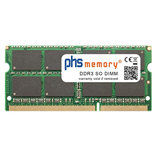 PHS-memory 16GB RAM Speicher kompatibel mit Acer Aspire E5-573-326P DDR3 SO DIMM 1600MHz PC3L-12800S von PHS-memory