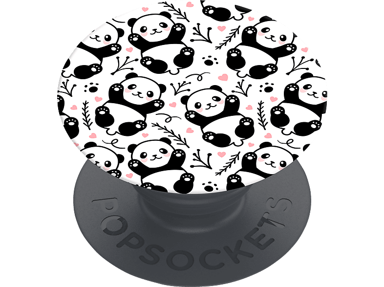 POPSOCKETS PopGrip Basic Panda Boom Handyhalterung, Mehrfarbig von POPSOCKETS