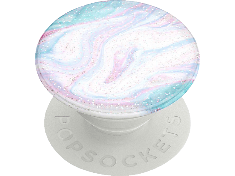 POPSOCKETS PopGrip Glitter Soft Swirls Handyhalterung, Mehrfarbig von POPSOCKETS