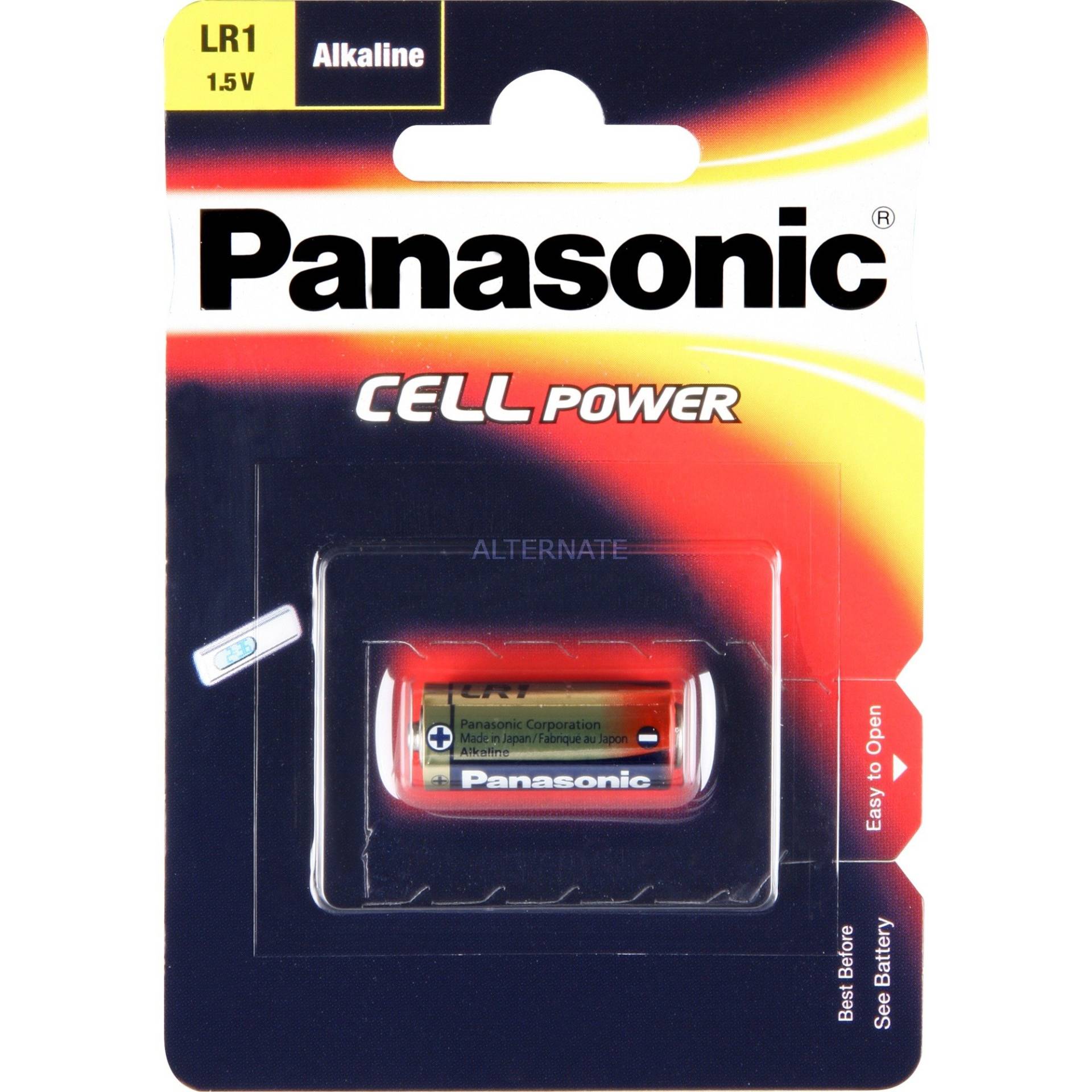 Alkali PowerCells LR1/1BP, Batterie von Panasonic