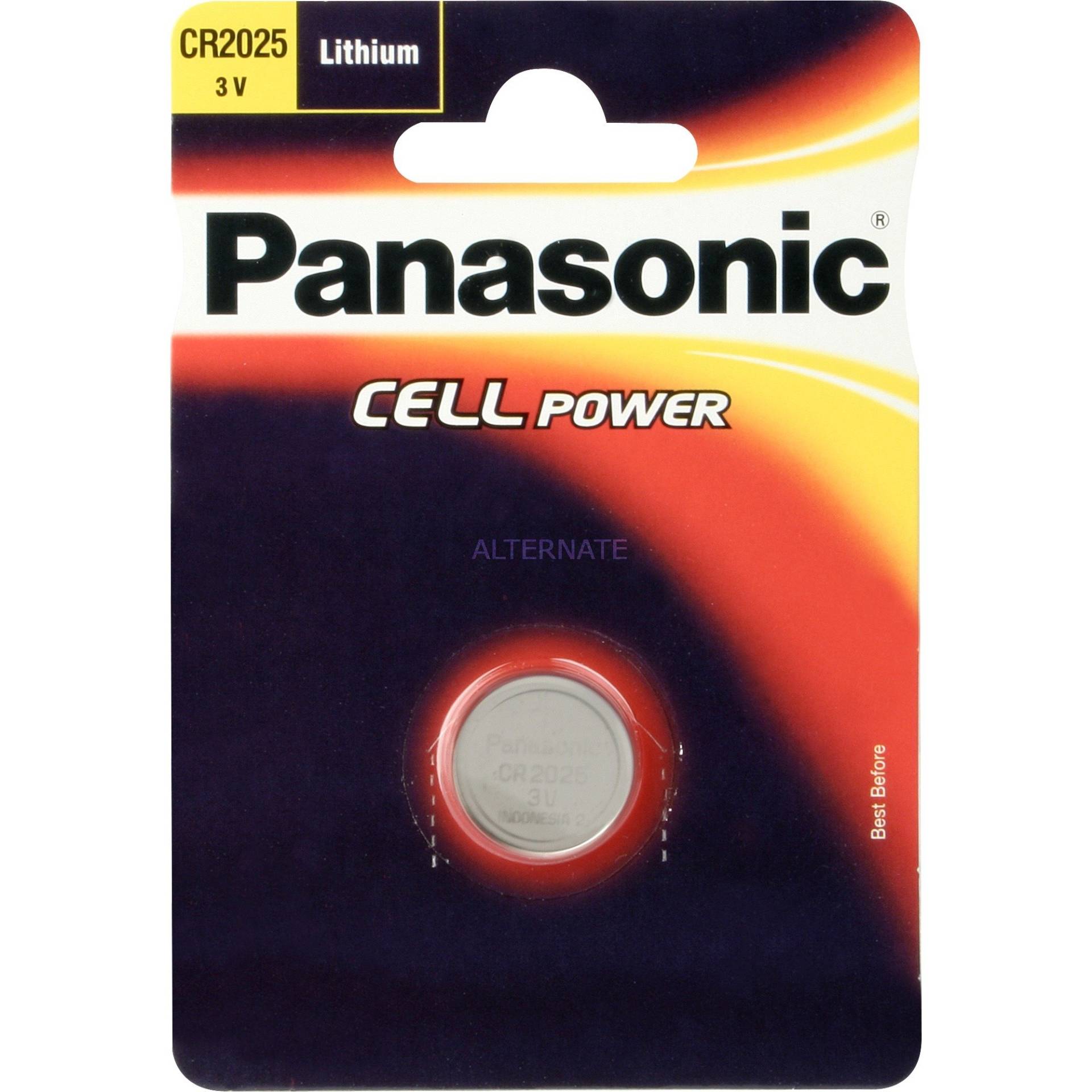 Knopfzellen CR2025L/1BP, Batterie von Panasonic