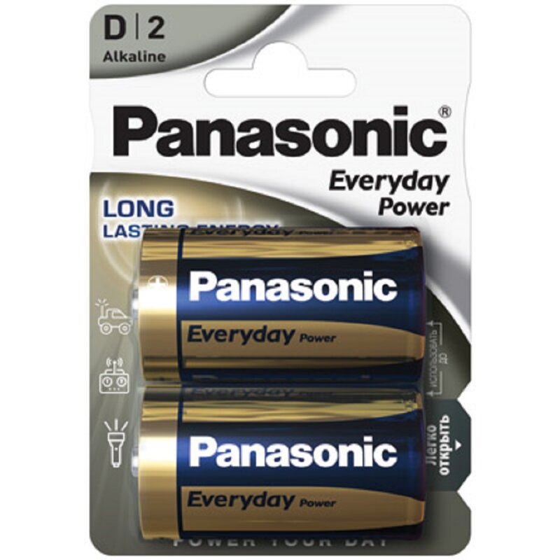 Panasonic D Mono Everyday Power 1,5V Batterie 2er Blister von Panasonic