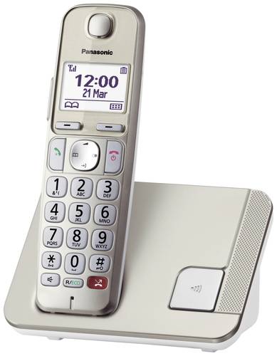 Panasonic KX-TGE250GN DECT/GAP Schnurgebundenes Telefon, analog Anrufbeantworter, Babyphone, Freispr von Panasonic