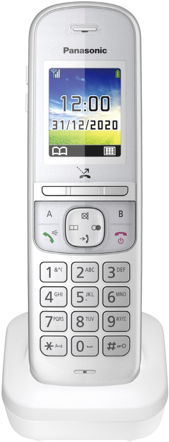 Panasonic KX-TGH710GG schnurloses Senioren-Telefon perlsilber von Panasonic