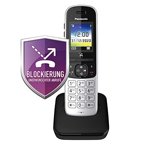 Panasonic KX-TGH710GS Schnurlostelefon ohne Anrufbeantworter (DECT Telefon, strahlungsarm, Farbdisplay, Anrufsperre, Freisprechen) schwarz von Panasonic