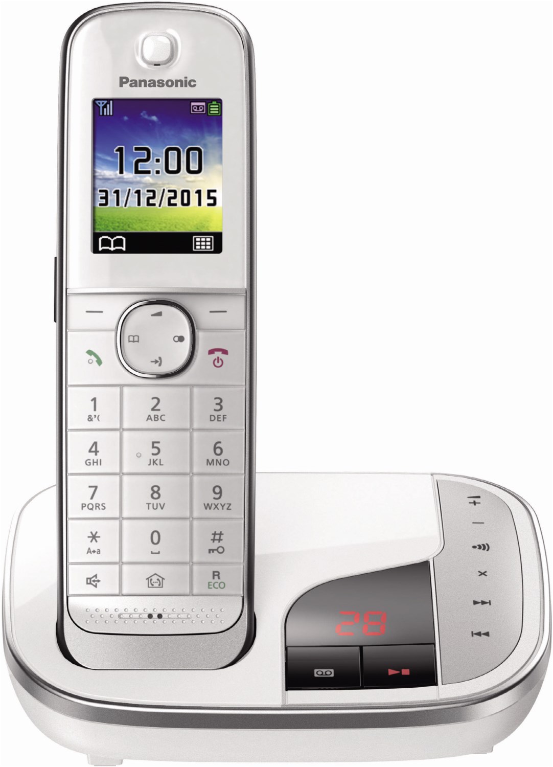 Panasonic KX-TGJ320GW Familien-Telefon mit Anrufbeantworter, weiß von Panasonic