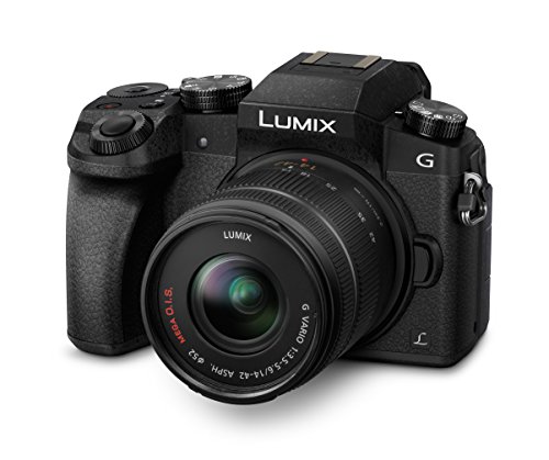 Panasonic LUMIX G DMC-G70KAEGK Systemkamera (16 Megapixel, OLED-Sucher, 7,5 cm OLED Touchscreen, 4K Foto und Video) mit Objektiv H-FS14042E schwarz von Panasonic