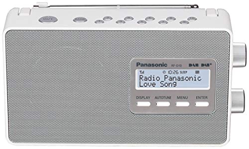 Panasonic RF-D10EG-W Digitalradio (DAB+/UKW Tuner, Netz- und Batteriebetrieb) weiß von Panasonic