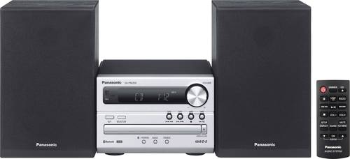 Panasonic SC-PM250EG-S Stereoanlage Bluetooth®, CD, USB, 2 x 10W Silber von Panasonic