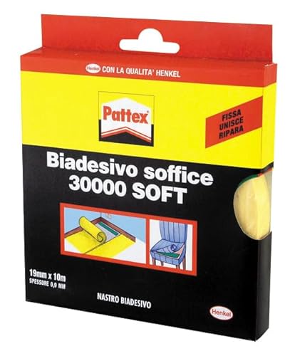 Pattex Biadesivo Soffice Soft Klebebänder, 19 mm x 10 m von Pattex