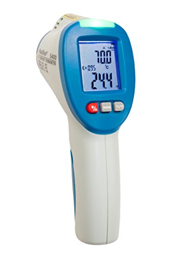 PeakTech 5400 - IR Messgerät, Infrarotthermometer (-50°/260°), Oberflächen Thermometer, Taupunktscanner (-30°/100°), LED Umweltmessgerät, Thermodetektor Feuchtigkeit (0-100%), Taupunkt Messgerät von PeakTech