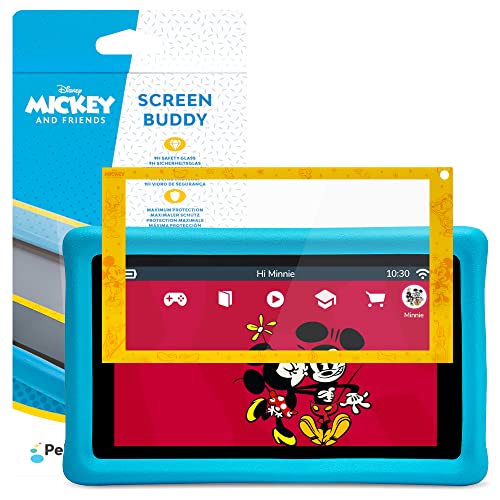 Pebble Gear PG916755M Disney Mickey and Friends Displayschutz für 7" Kinder Tablet, Orange-Gelb von Pebble Gear