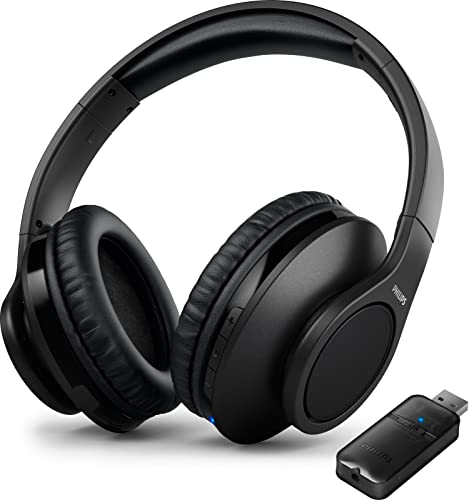 Philips Kabellose Kopfhörer/Bluetooth, Geräuschunterdrückung, 18 Stunden Spielzeit, Premium-Design, Lautstärkeregelung/Over-Ear Kopfhörer/Headset Philips TAH6206BK/00 von Philips Audio
