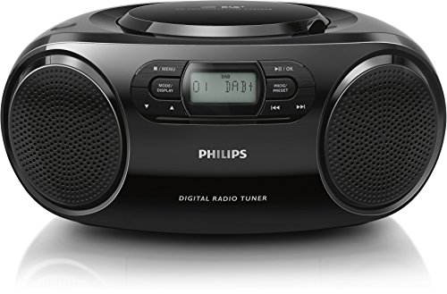 Philips AZB500B/12 CD-Soundmachine (Dynamic Bass Boost, UKW-Tuner, Audioeingang) schwarz von Philips