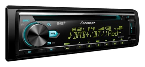 Pioneer DEH-X7800DAB-AN, 1-DIN-Autoradio, CD-Tuner mit RDS, FM und DAB/DAB+ Tuner, CD, MP3, USB, AUX-Eingang, Bluetooth Freisprecheinrichtung, kompatibel mit Android und iPod/iPhone, inkl. DAB-Antenne von Pioneer
