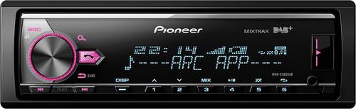 Pioneer MVH-X580DAB Autoradio DAB+ Tuner, Anschluss für Lenkradfernbedienung, Bluetooth®-Freisprec von Pioneer