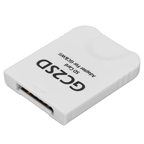 GC2SD Micro-SD-Kartenadapter, Plug-and-Play, Spielespeicherung, Unterstützt Bis zu 512 GB Speicherkarten, Kompatibel mit Swiss, Xeno, GCloader Lite (White) von Plyisty