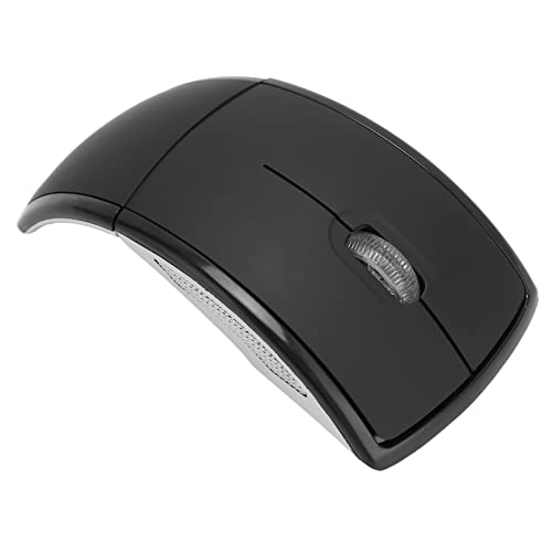 Plyisty Faltbare Kabellose Maus, Hohe Leistung mit 2,4-GHz-Steuerung, Tragbar und Kompakt, Starke Kompatibilität, Geeignet für, Mac, Laptop (Black) von Plyisty
