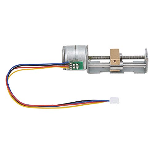 Schrittmotor, 20 mm Mini-Linear-Leitspindelmutter-Schieber 2-phasig 4-Draht, für kleine Diy-Schieber, Projekte, Messgeräte, Laserdrucker. von Plyisty