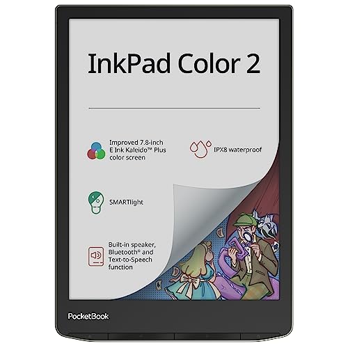 PocketBook InkPad Color 2 - Moons Silver, E-Book Reader von PocketBook