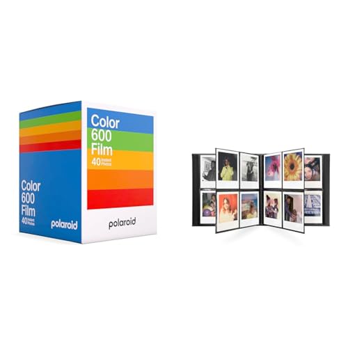 Polaroid Color Film für 600 - x40 Film Pack - 6013 & Polaroid Fotoalbum - Groß - 6044 von Polaroid