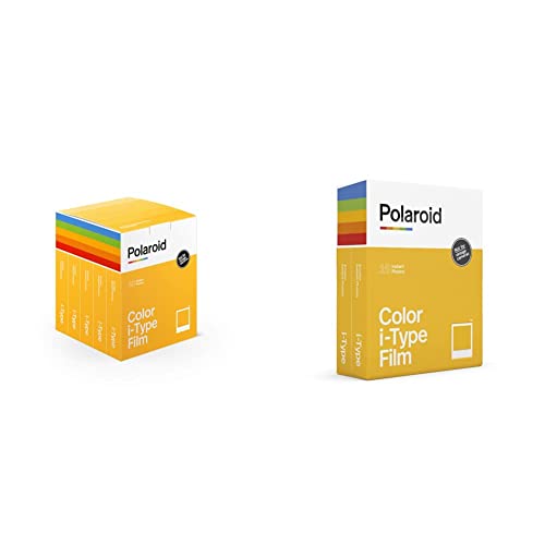 Polaroid Color Film für i-Type - x40 Filmpaket - 6010 & Polaroid – 6009 – Sofortbild-Farbfilm Typ I – Einzelpackung – 16 Fotos von Polaroid