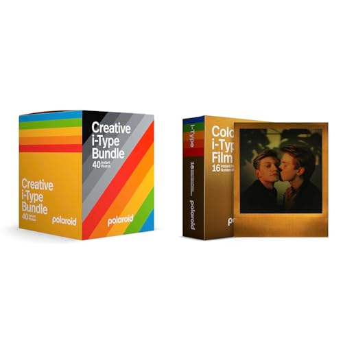 Polaroid - Creative Film Pack for i-Type - X40 Photos - 6279 & Color Film für i-Type - GoldenMoments Edition – Doppelpack von Polaroid