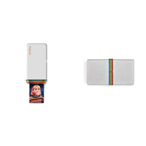Polaroid Hi-Print 2x3 Pocket Fotodrucker – Weiß - 9046, Keine Filme & Hi-Print Tasche - 6110 von Polaroid