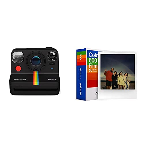Polaroid Now+ Gen 2 Sofortbildkamera - Schwarz & Color Film für 600 - Doppelpack von Polaroid