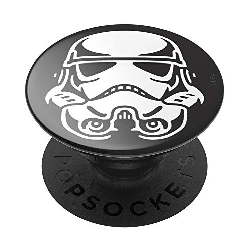 PopSockets PopGrip - Ausziehbarer Sockel und Griff für Smartphones und Tablets mit einem Austauschbarem Top - Stormtrooper Icon von PopSockets