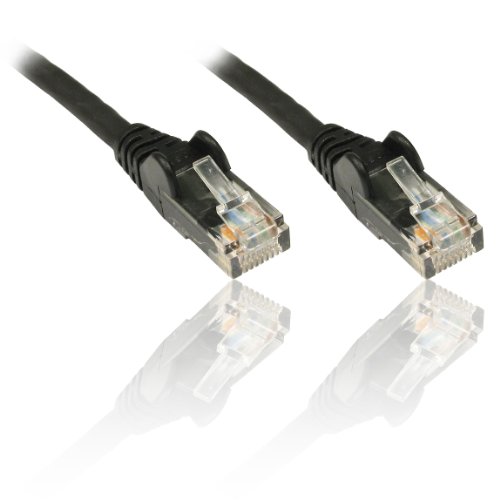 PremiumCord Netzwerkkabel, Ethernet, LAN & Patch Kabel CAT5e, UTP, Schnell flexibel & Robust RJ45 Kabel 1Gbit/S, AWG 26/7, Kupferkabel 100% Cu, Schwarz, 5m von PremiumCord