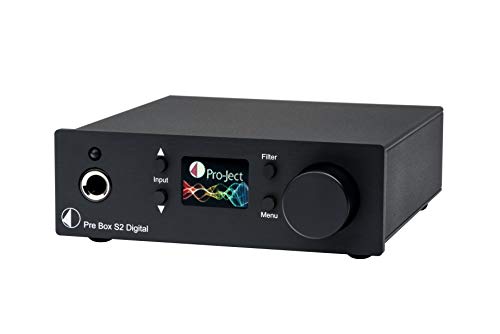 Pro-Ject Pre Box S2 Digital, Audiophiler Stereo Vorverstärker (Schwarz) von Pro-Ject Audio Systems