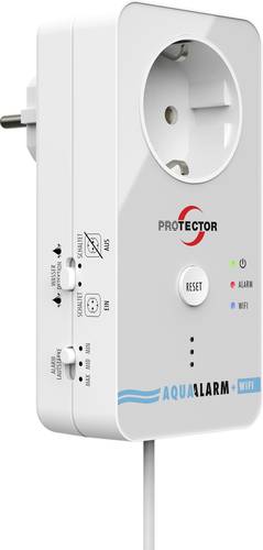 Protector 15021 Wassermelder mit WIFI-Alarmweiterleitung mit externem Sensor netzbetrieben von Protector