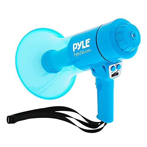 Pyle Portable PA Megafon Lautsprecher w/Alarm-Sirene, einstellbare Lautst?rke, 40 W Hand Leichte Marine-Grad Wasserdicht Megafon, LED Flashlig von Pyle
