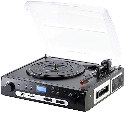 Q-Sonic Kassettendeck: Schallplatten- und MC-Digitalisierer + Audio Restaurator Pro 11 (Plattenspieler USB, Plattenspieler zum digitalisieren, Digital analog Wandler) von Q-Sonic