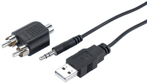 Q-Sonic USB Phono Adapter: Audio-Digitalisierer & MP3-Recorder AD-330 USB (USB auf Cinch, Adapter USB Chinch, Kassettenrecorder) von Q-Sonic