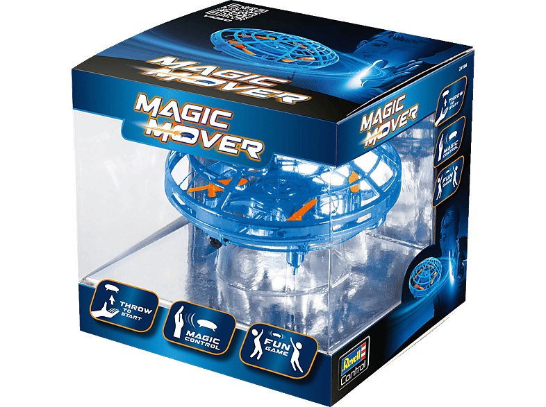 REVELL Quadcopter "MAGIC MOVER" blau Fun-Spielzeugdrohne, Blau/Transparent von REVELL