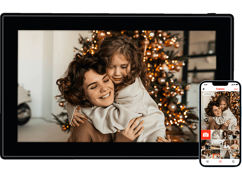 ROLLEI Smart Frame WiFi 150 mit App-Funktion Digitaler Bilderrahmen, 39,5 cm, 1920 x 1080p, Schwarz von ROLLEI