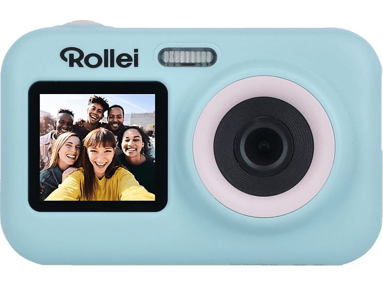 ROLLEI Sportsline Fun Digitale Kompaktkamera Grün, 2.4-Zoll-Display an der Rückseite, 1.3-Zoll-Selfie-Display Frontseite von ROLLEI