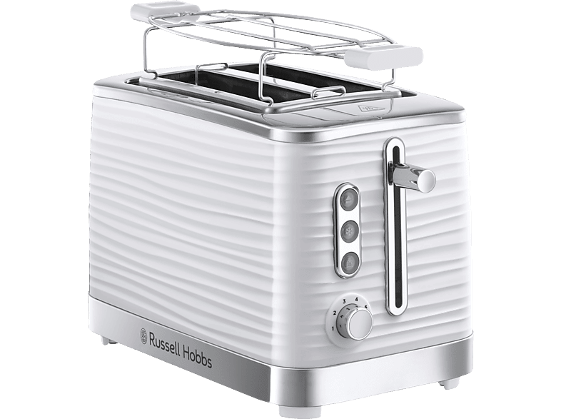 RUSSELL HOBBS 24370-56 Inspire Toaster Weiß/Chrom (1050 Watt, Schlitze: 2) von RUSSELL HOBBS